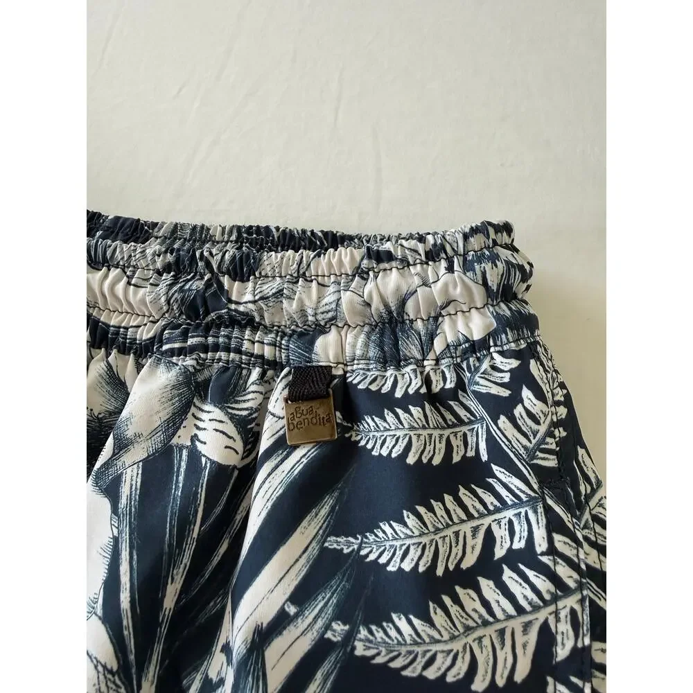Agua Bendita Men’s Swim Trunks Joe Hawaiian Print Size 34